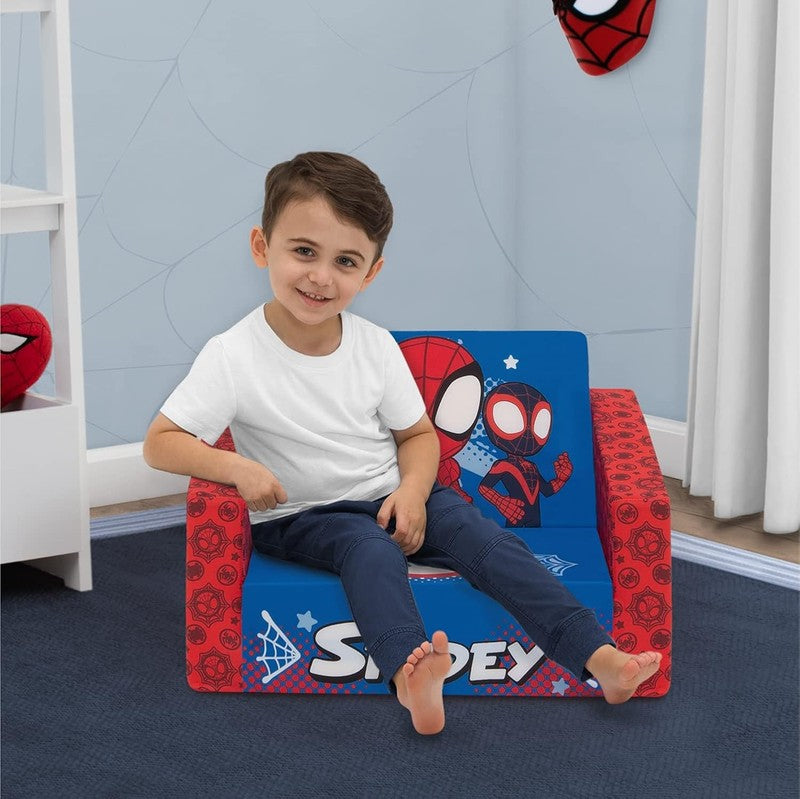 Spidey & His Amazing Friends Cozee Flip-Out Kids Chair Lounger 2-in-11