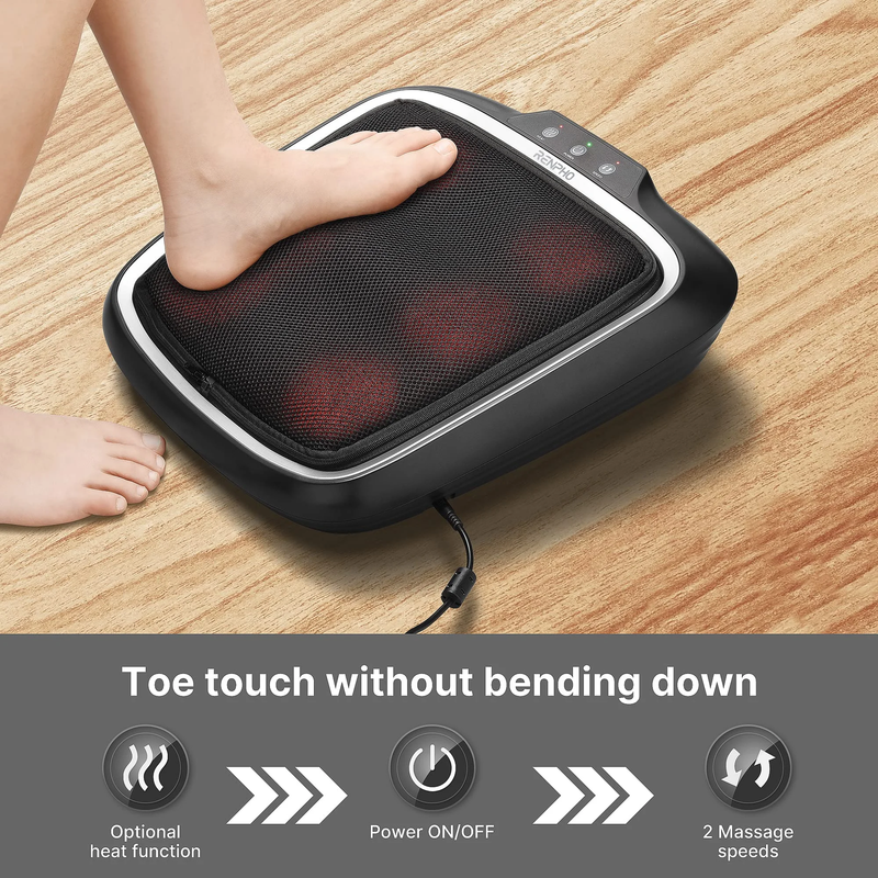 Foot Massager with Heat,Shiatsu Foot Massager for Circulation, Back Massager, Fo5