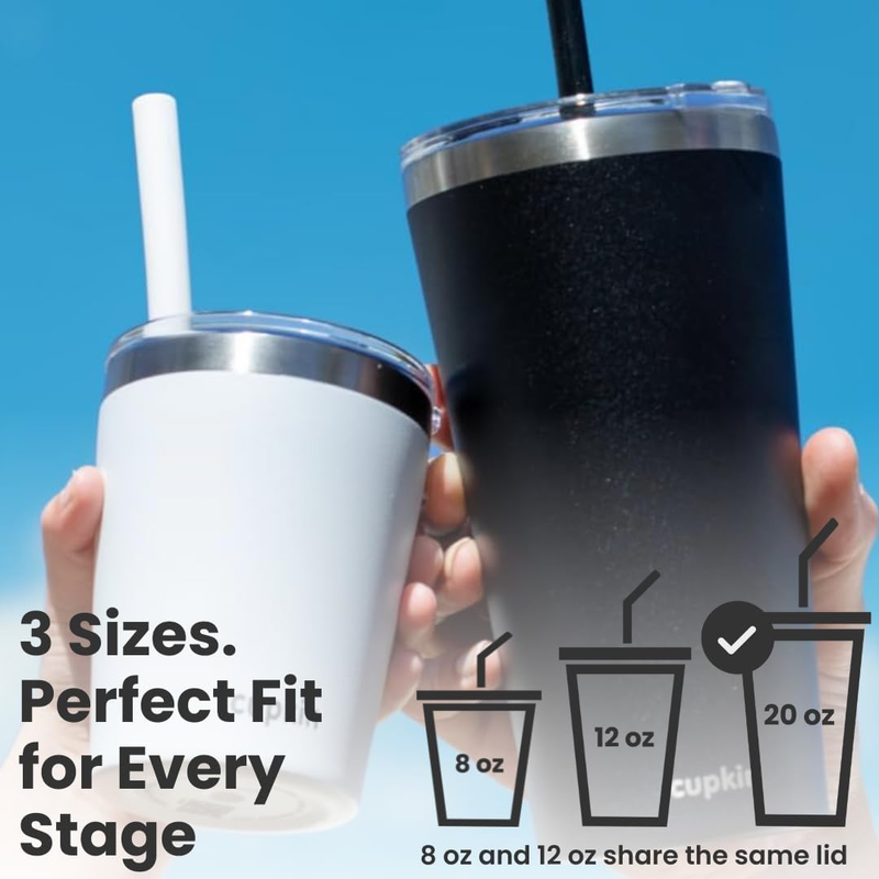 20oz Stainless Steel Tumbler Set 2 Travel Coffee Mug with Lid Straw4
