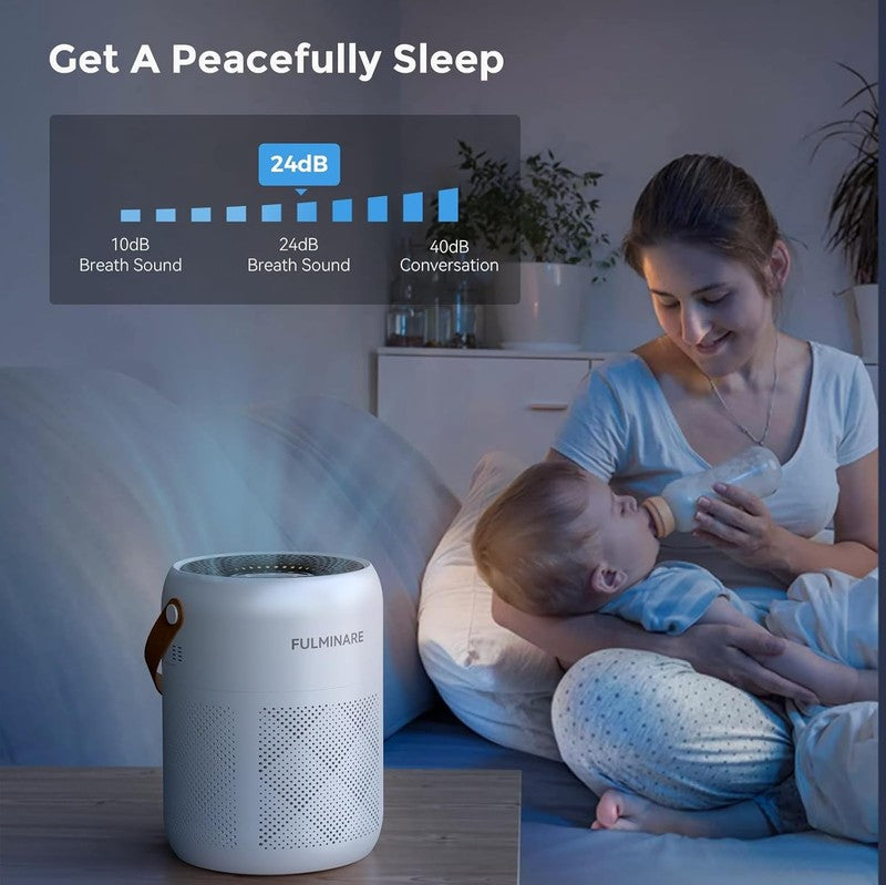 Air Purifier H13 HEPA Quiet w/ Timer Sleep Mode Night Light for Home Pets2