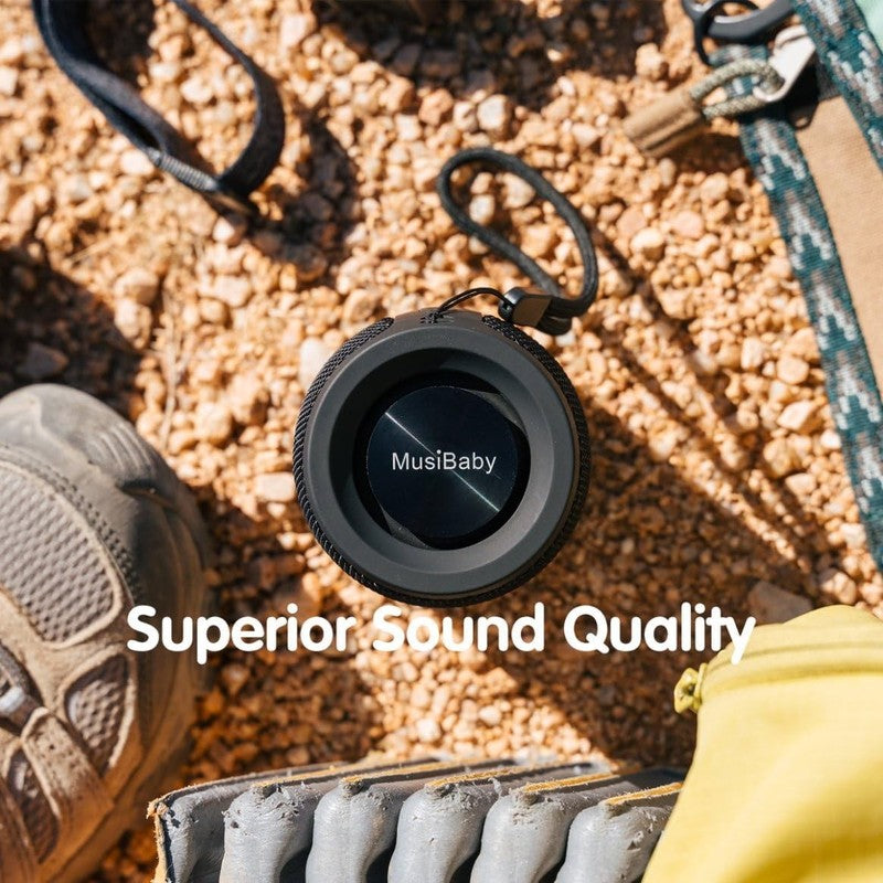 Musibaby 24H Bluetooth Speaker, Waterproof, Dual Pairing, Deep Bass, Black8