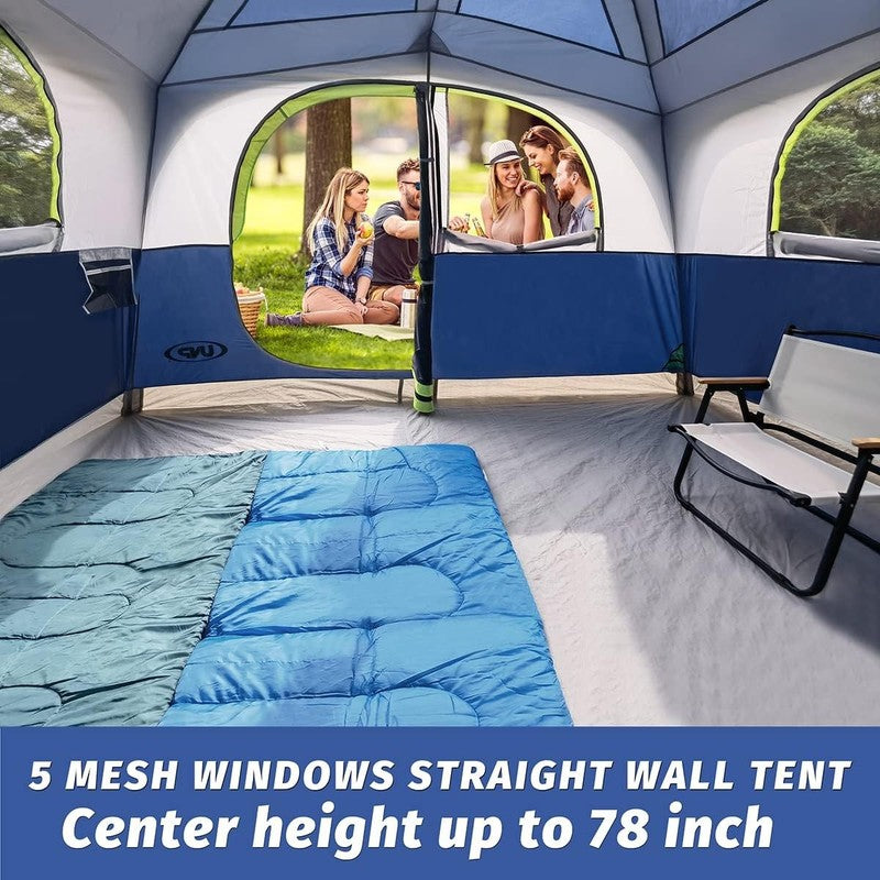 Tents 6 Person Waterproof Windproof Easy Setup,Double Layer Family Camping Tent 6