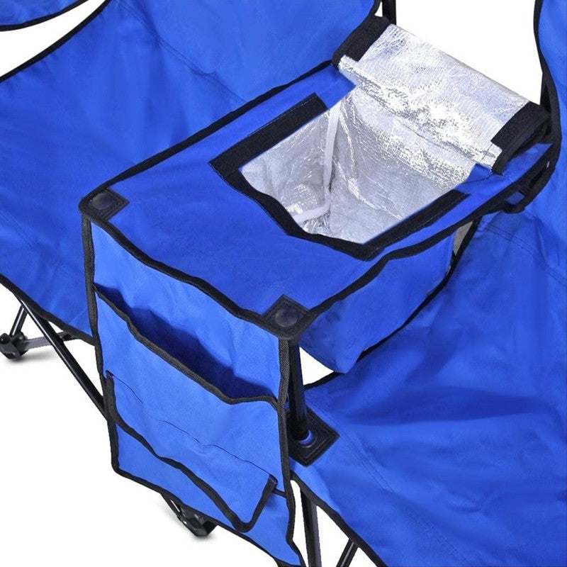 Goteam Portable Folding Chair with Umbrella, Cooler Bag & Carry Case3