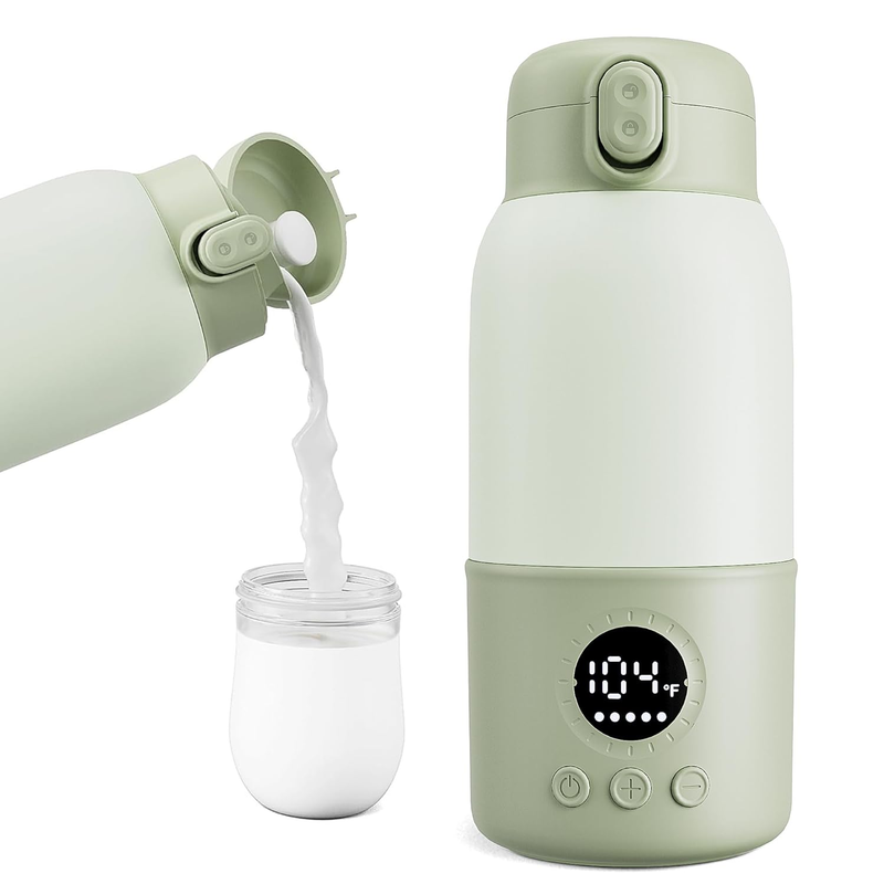 Portable Baby Bottle Warmer 12.8oz Fast Heat Breastmilk Formula Travel10