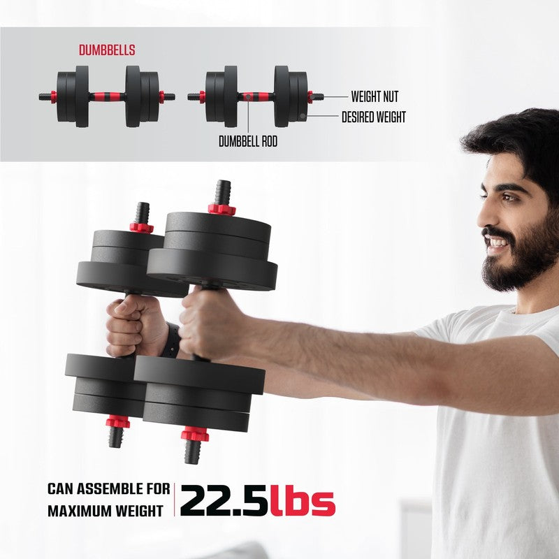 Smartbell Gym 5-In-1 Adjustable Dumbbell Set & Weight Set for Home Workouts, 452