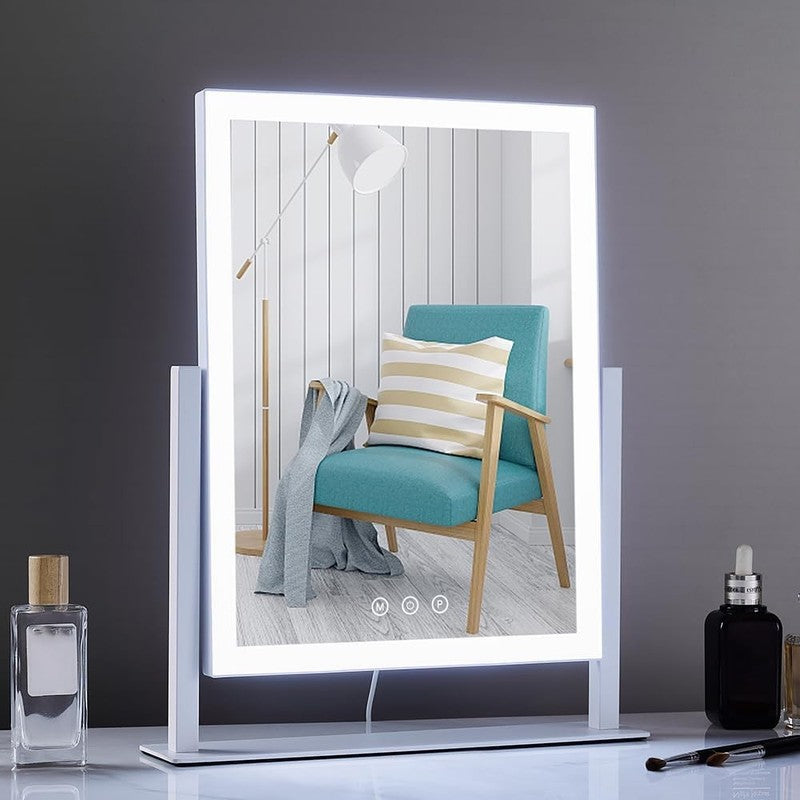 Hollywood Vanity Mirror with Lights, 3 Color Modes, 5X Magnifier, Touch, 360°2