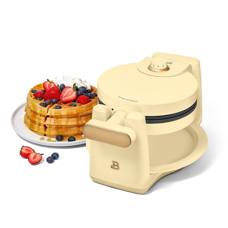 Rotating Belgian Waffle Maker, Buttercream by Drew Barrymore9