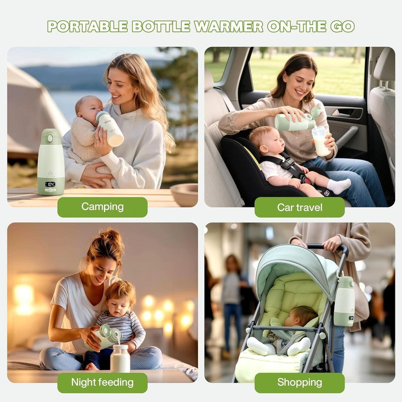 Portable Baby Bottle Warmer 17.8oz Fast Heat Breastmilk Formula6