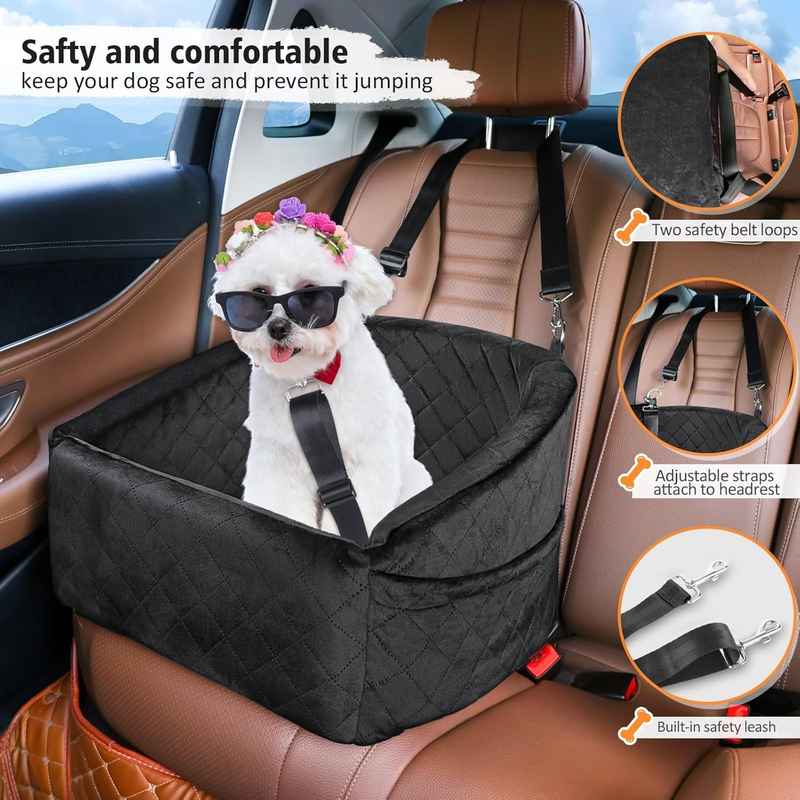 Dog Car Seat for Small Medium Dogs,Detachable Washable Dog Booster Seat under 302