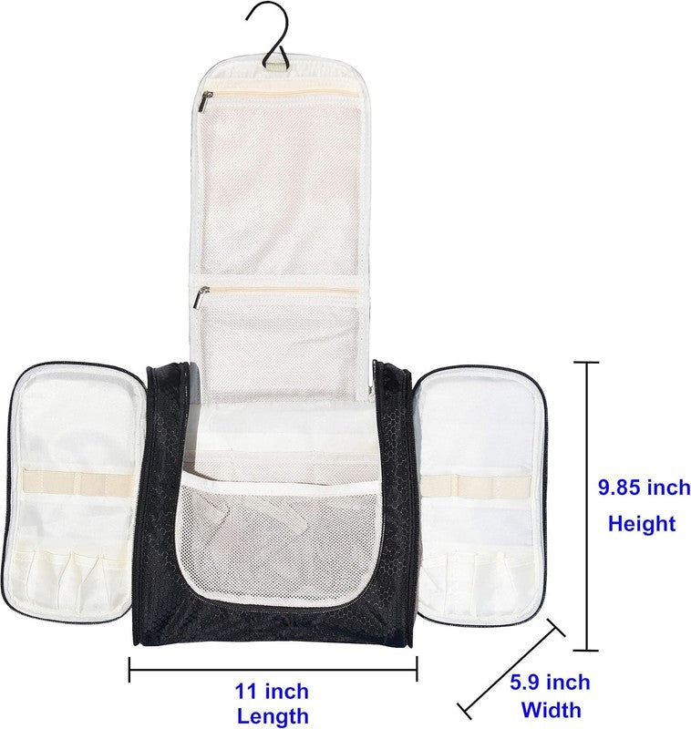 Hanging Toiletry Bag Extra Large Travel Organizer Waterproof Nylon Black2
