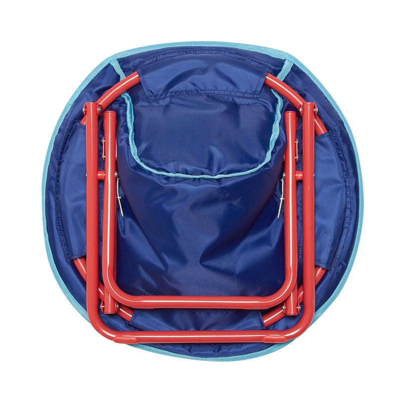 S Paw Patrol 19" Toddler Mini Saucer Chair, Blue Polyester6
