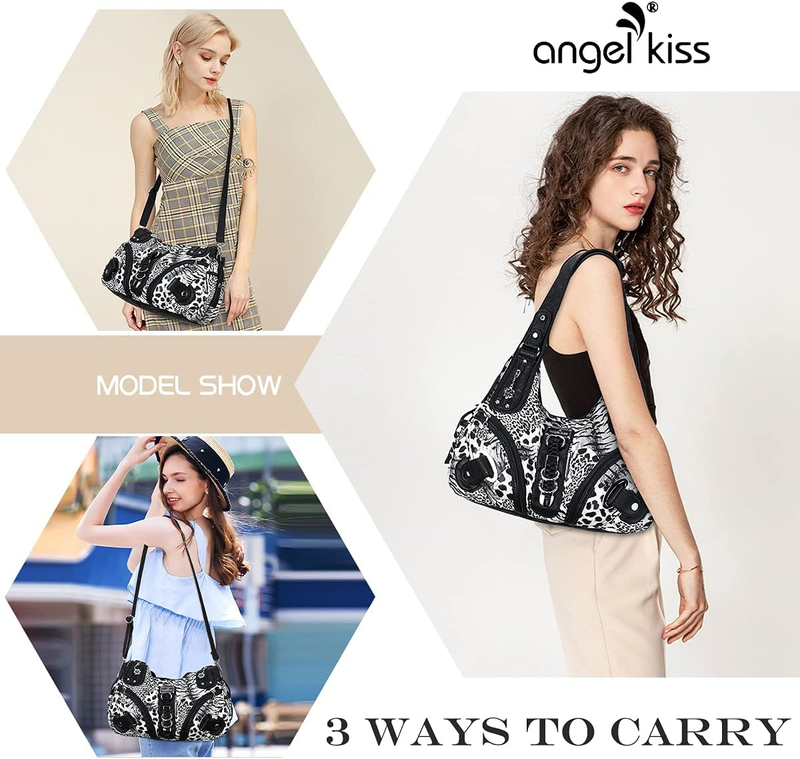 Angelkiss Women’s Large Hobo Satchel Shoulder Handbag Purse5