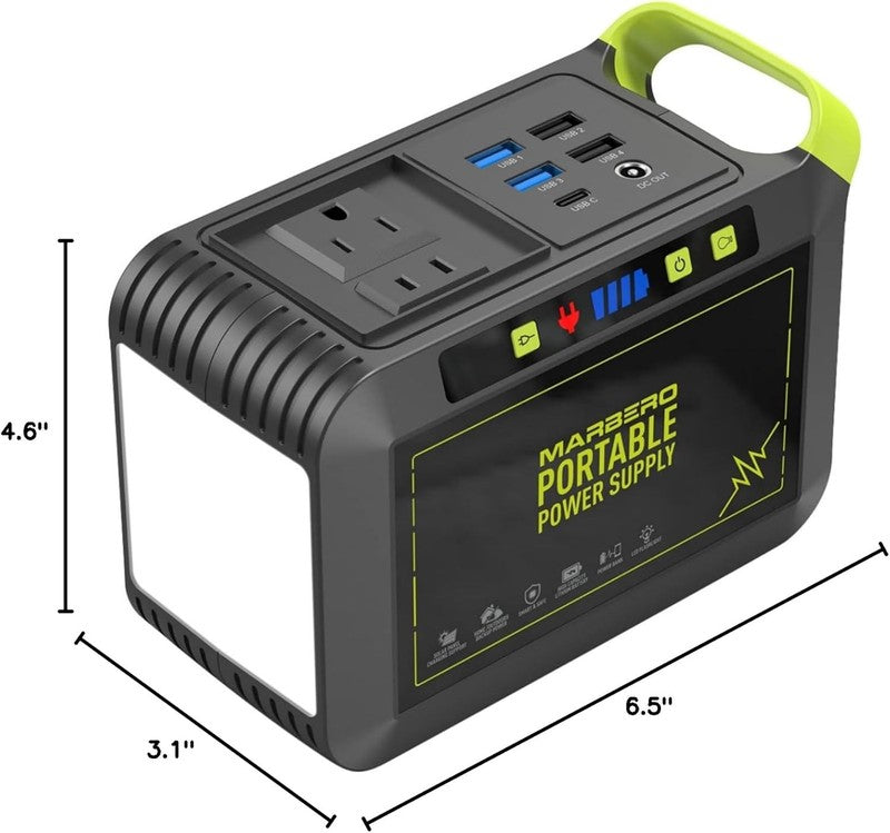 Portable Power Station 88Wh Camping Lithium Battery Solar Generator Fast Chargin8