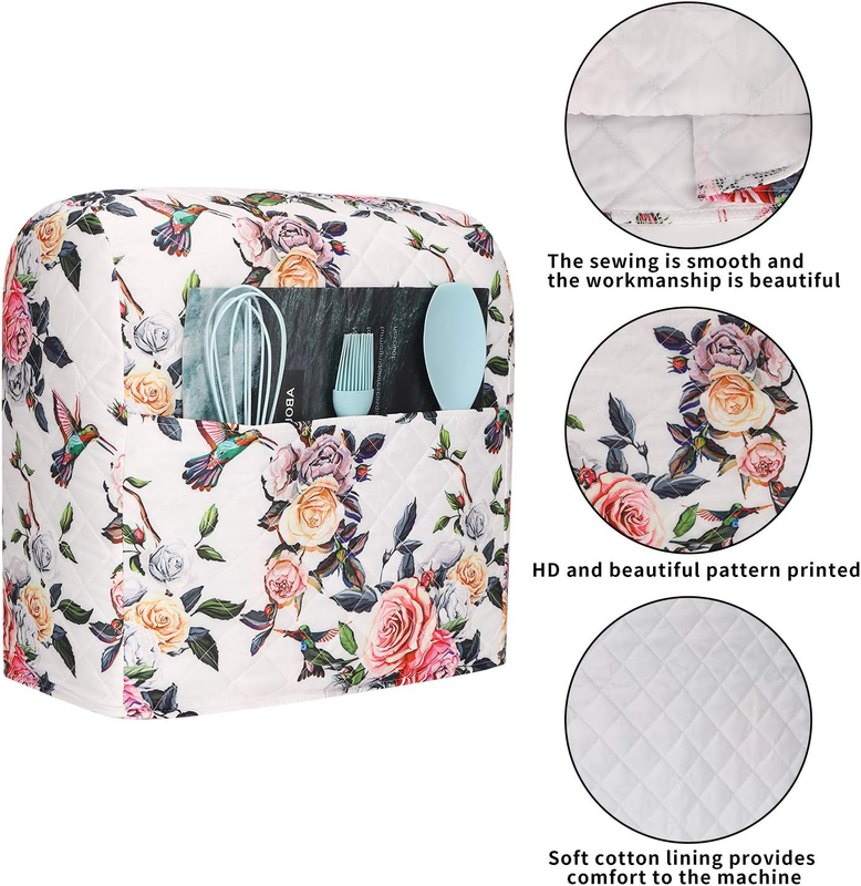 KitchenAid Stand Mixer Cover 5 8 Qt Quilted w/ Pockets Dust Cover2