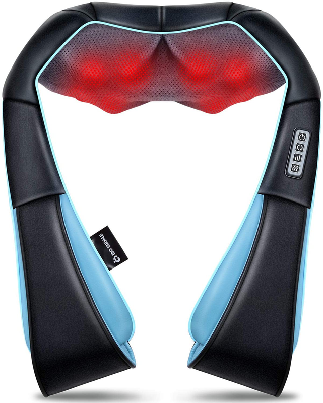 Shiatsu Neck Back Shoulder Massager w/ Heat 4D Deep Tissue Pain Relief9