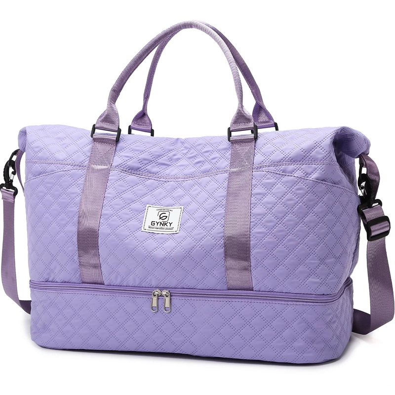 Travel Duffle Bag Weekender Bags for Women with Shoe Compartment Carry on Overni8