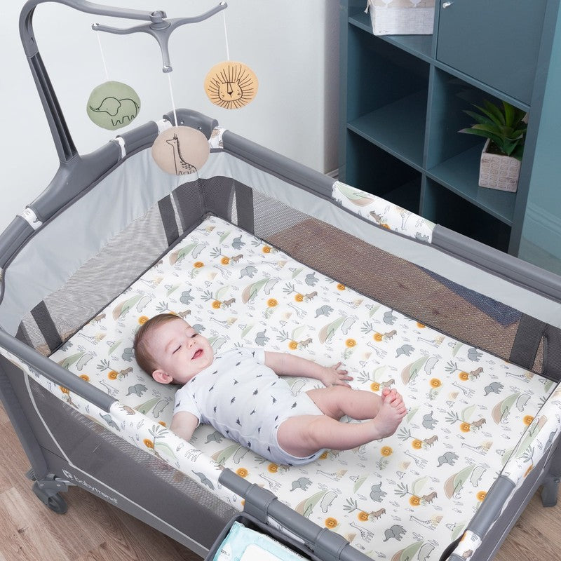 Nursery Center Playard - Animal Jubilee, Grey, Infant4