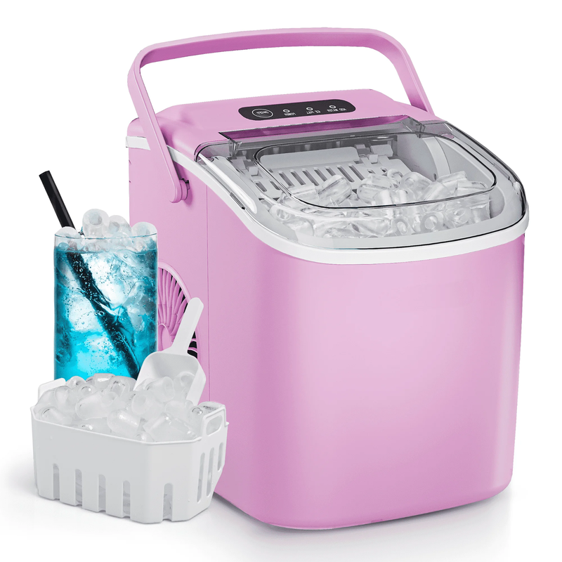 Countertop Ice Maker Machine One Button 9 Bullet Ice Auto Cleaning 26Lbs/24H 0