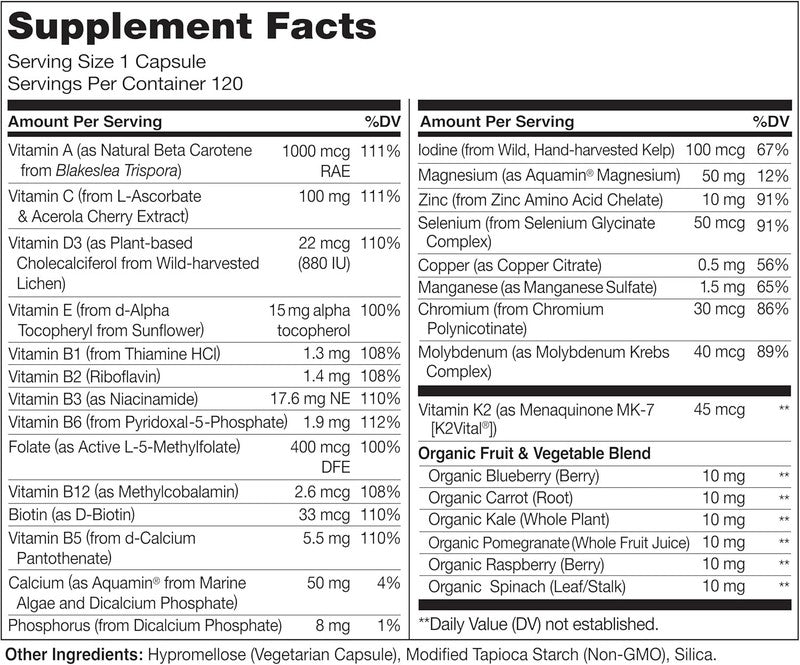 NATURELO Men's Daily Multivitamin - 120 Vegan Capsules for Energy & Health2