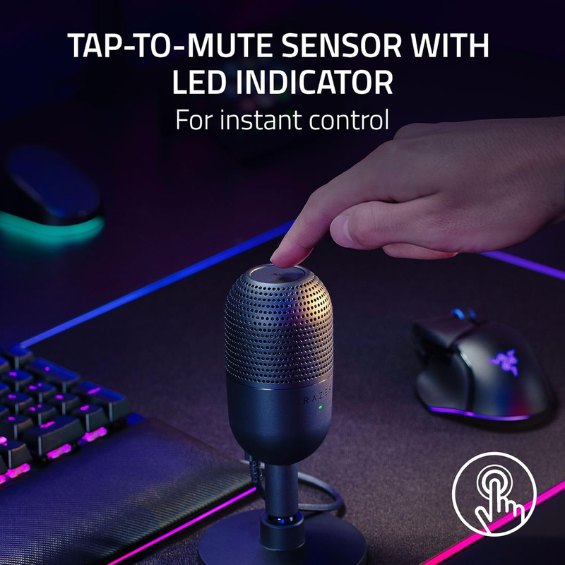 Seiren V3 Mini USB Microphone: Condenser Mic - Supercardioid Pickup Pattern - Ta3
