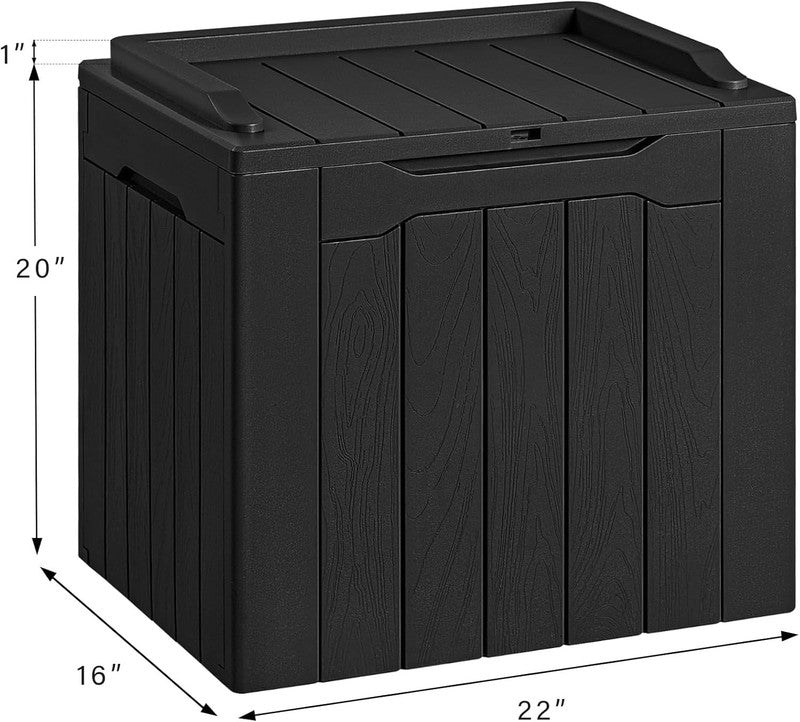 30 Gallon Resin Deck Box Waterproof Outdoor Storage Box for Patio Furniture Pool6