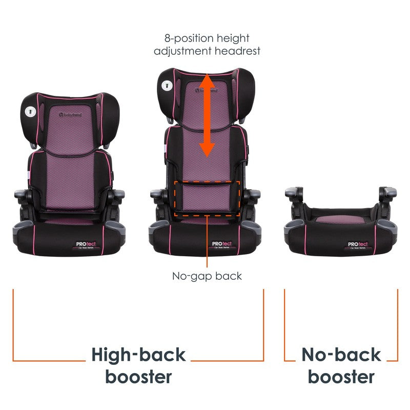 Protect 2-In-1 Folding Booster Car Seat - Pink Tech - Pink1