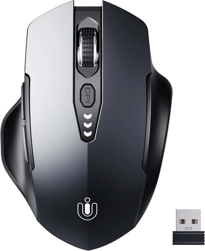 Wireless Rechargeable Mouse 2.4GHz Ergonomic 4 DPI Levels10