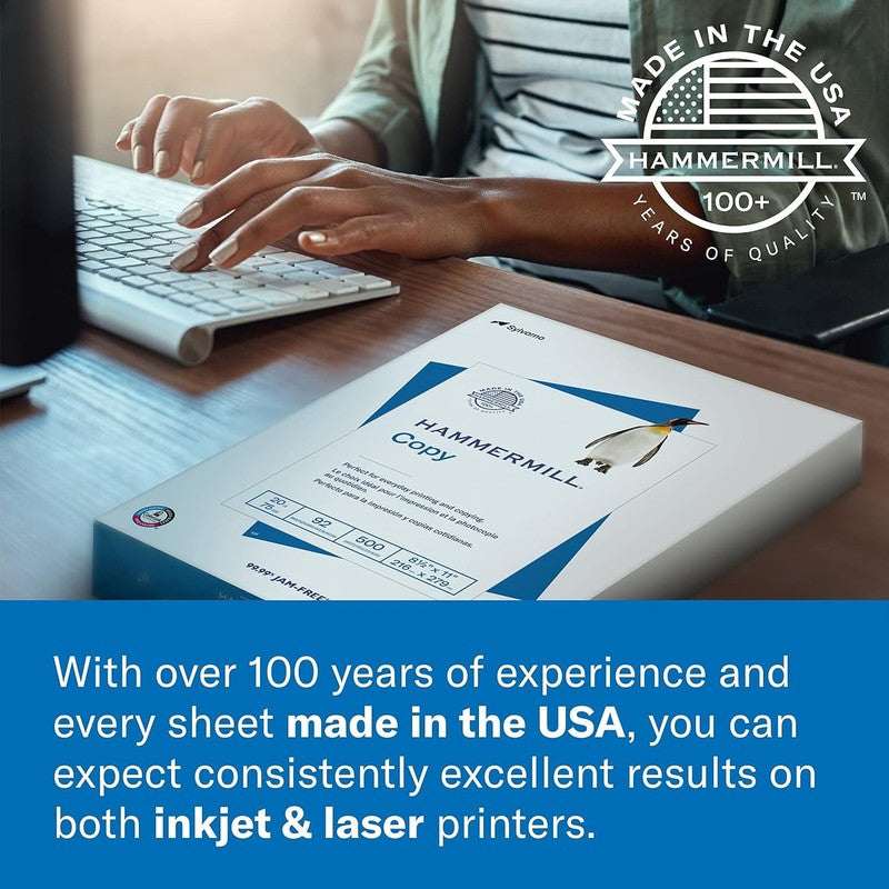 Great White 30% Recycled Printer Paper, 8.5x11, 1500 Sheets, Made in USA5