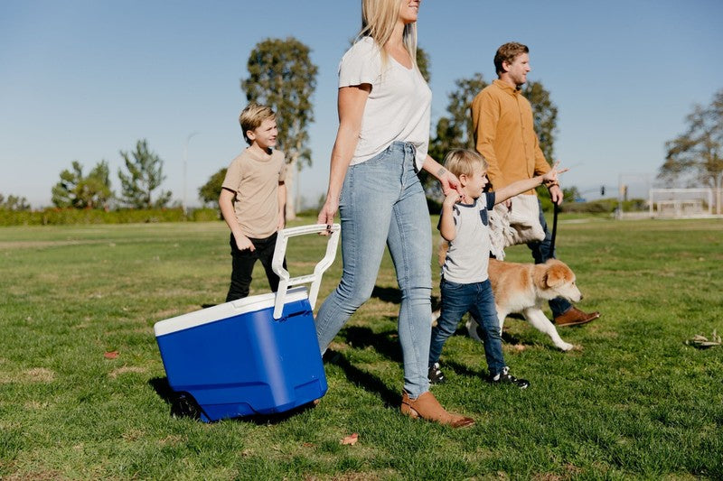 38 QT Wheelie Cool Hard Sided Cooler with Wheels, Blue8