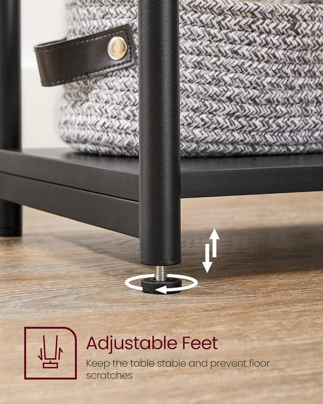 Side Table, Tall Nightstand, Black End Table for Living Room & Bedroom8