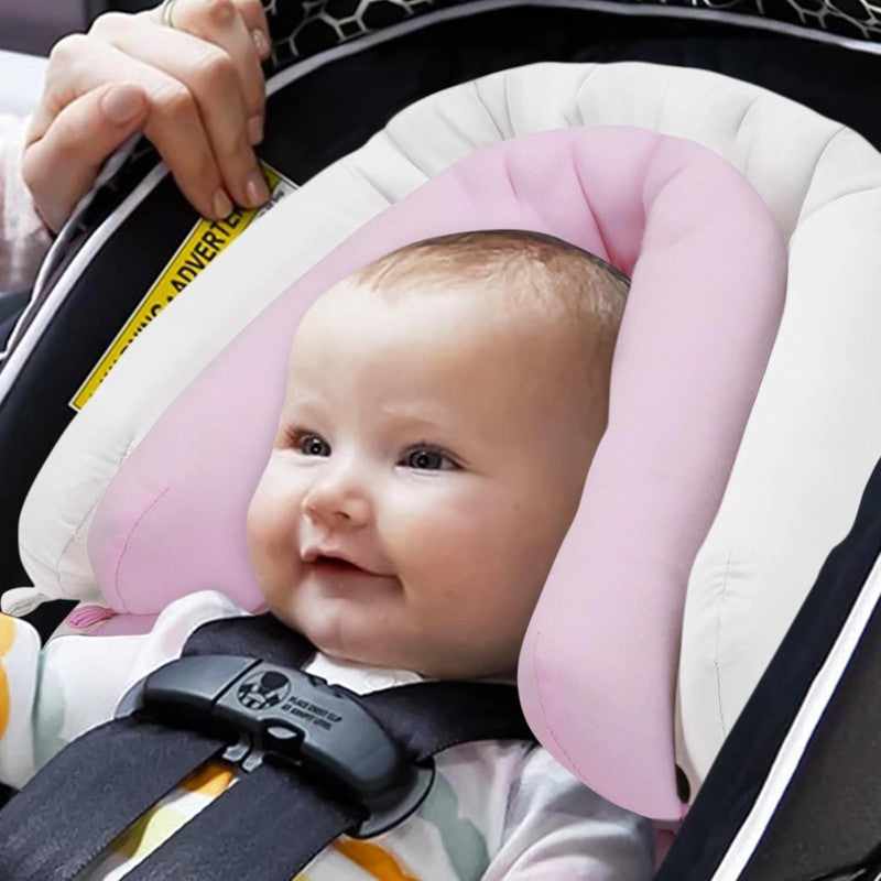 Infant Car Seat Insert Soft Minky 2 in 1 Reversible Baby Body Support Pink/White1