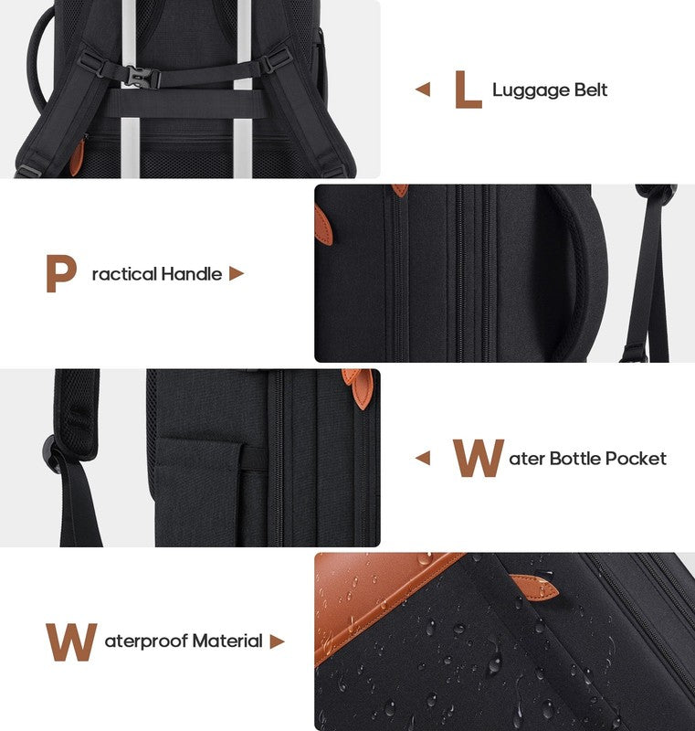 Travel Backpack 42L Carry On Flight Approved Expandable Waterproof3