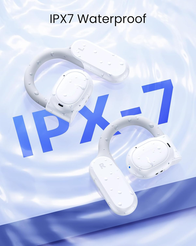 AI Translator Earbuds 164 Languages Bluetooth 80H Playtime White K086