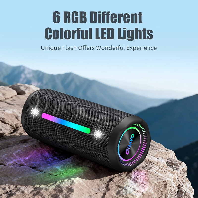 Bluetooth Speaker 25W Loud Stereo Super Bass IPX7 Waterproof Portable Outdoor5