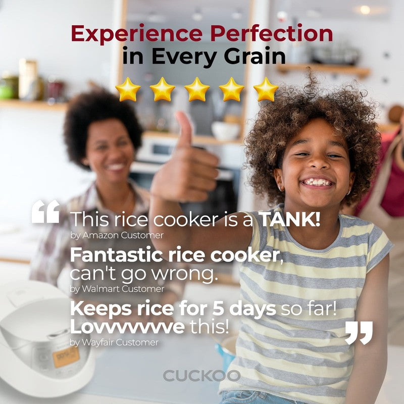 Rice Cooker & Warmer 12 Cup Smart Fuzzy Logic Nonstick Inner Pot White and Gray 5