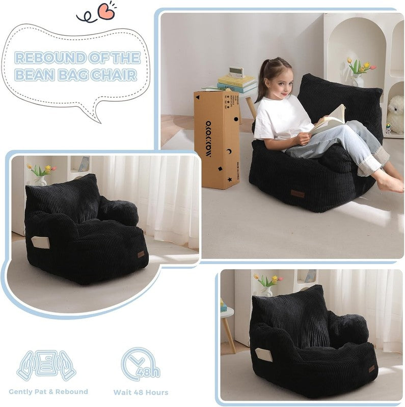 Kids Bean Bag Chair Toddler Sofa w Filler Lazy Floor Chair Gaming Reading2