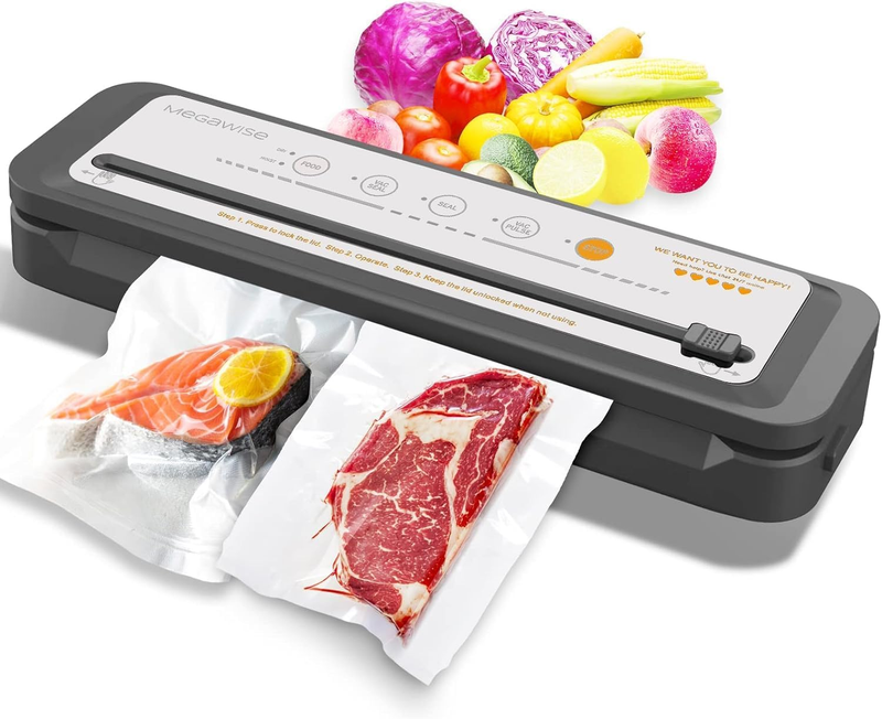 Vacuum Sealer Machine, Portable Strong Suction Power Food Sealer, Bags and Cutte7