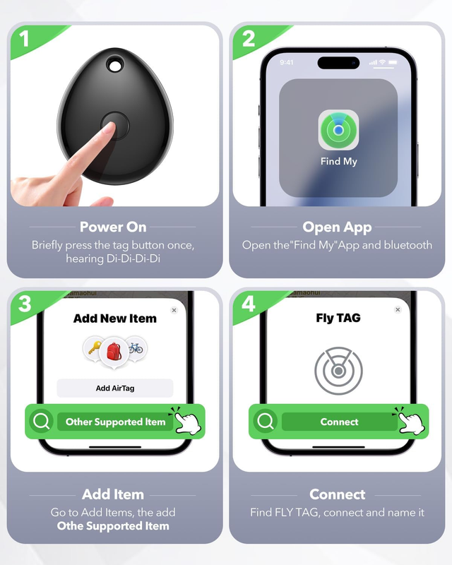 Air Tracker Tag Apple Find My Bluetooth Key Finder Luggage Tracker5