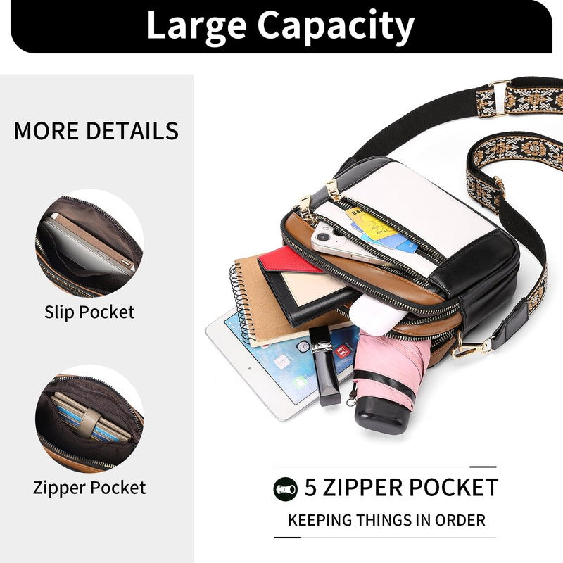Cross Body Purses for Women Crossbody Bag, Small Crossbody Purses Leather Cross 4