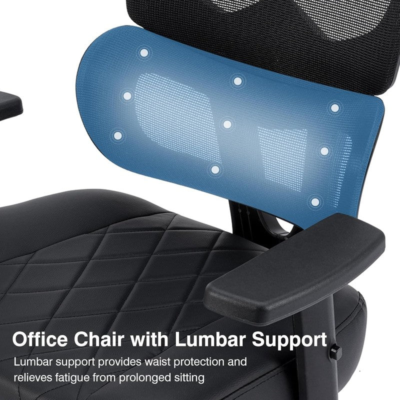 Ergonomic High Back Mesh Office Chair with Adjustable Headrest & Lumbar Support5