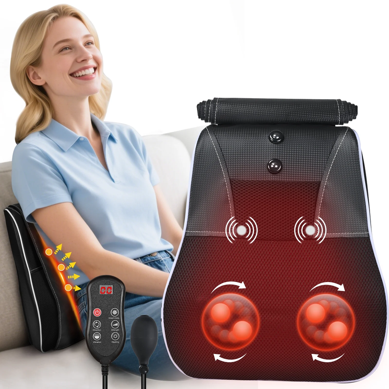 Shiatsu Neck and Back Massager with Heat,Neck Massager for Pain Relief Deep Tiss1