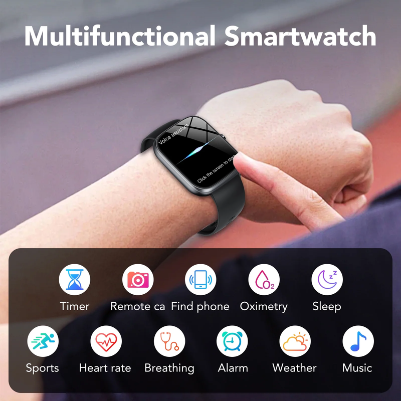2026 Smart Watch 1.91" HD Android iPhone Call Fitness Tracker IP684