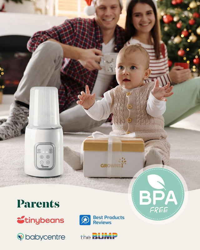 8-in-1 Fast Baby Bottle Warmer w/ Timer, Defrost, Sterilize, Food Heater Gray5