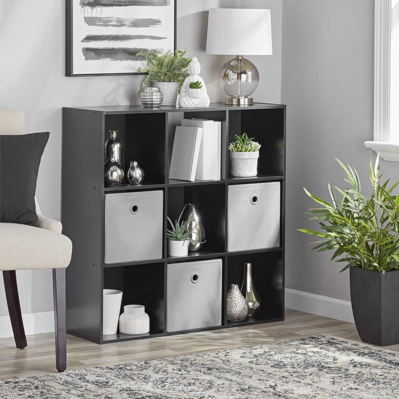 9 Cube Storage Organizer, Black0