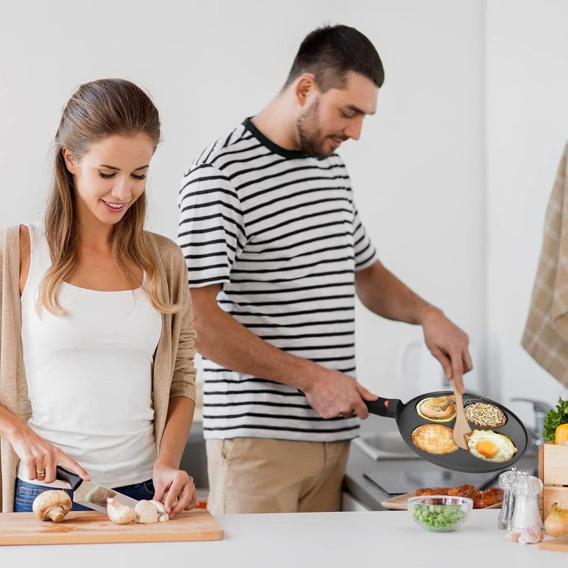 Pancake Pan Nonstick Suitable for All Stovetops & Induction Cooker, 10.5 Inch Mi6