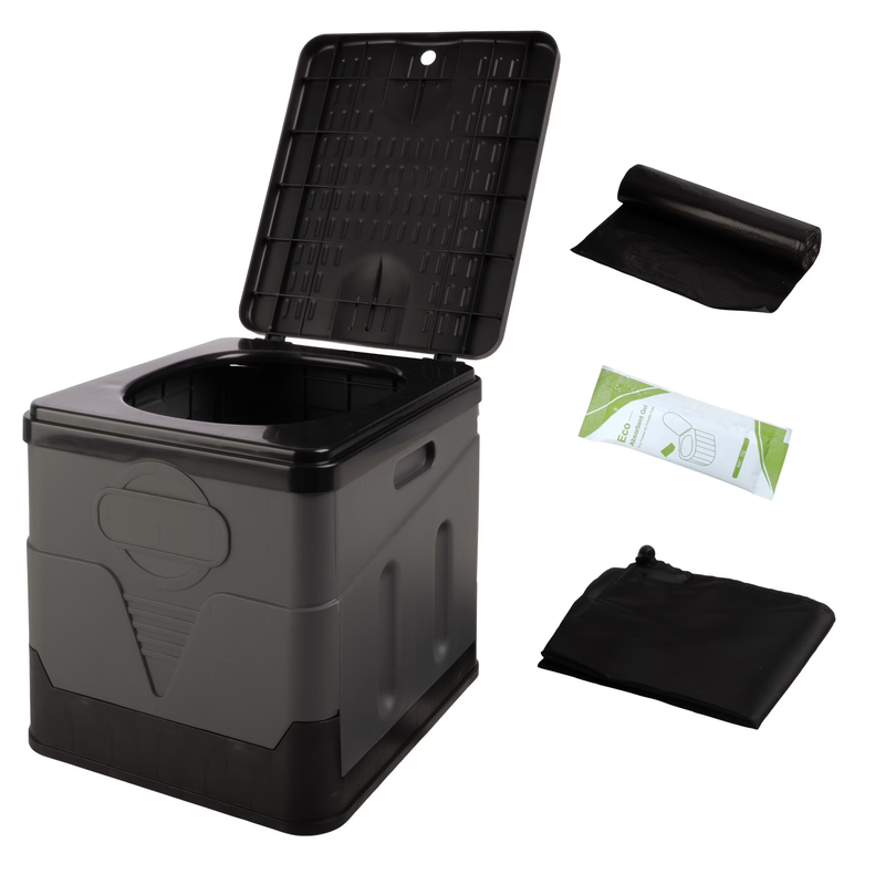 Outdoors Portable Toilet for Adults, 330Lb Capacity Camping Toilet9