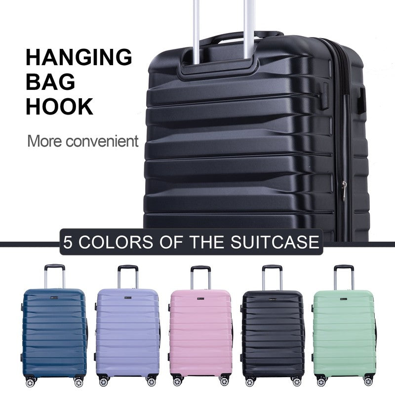 5-Piece Hardside Luggage Set with Duffel Bag & Spinner Wheels, 20/24/28 Inch Lig1