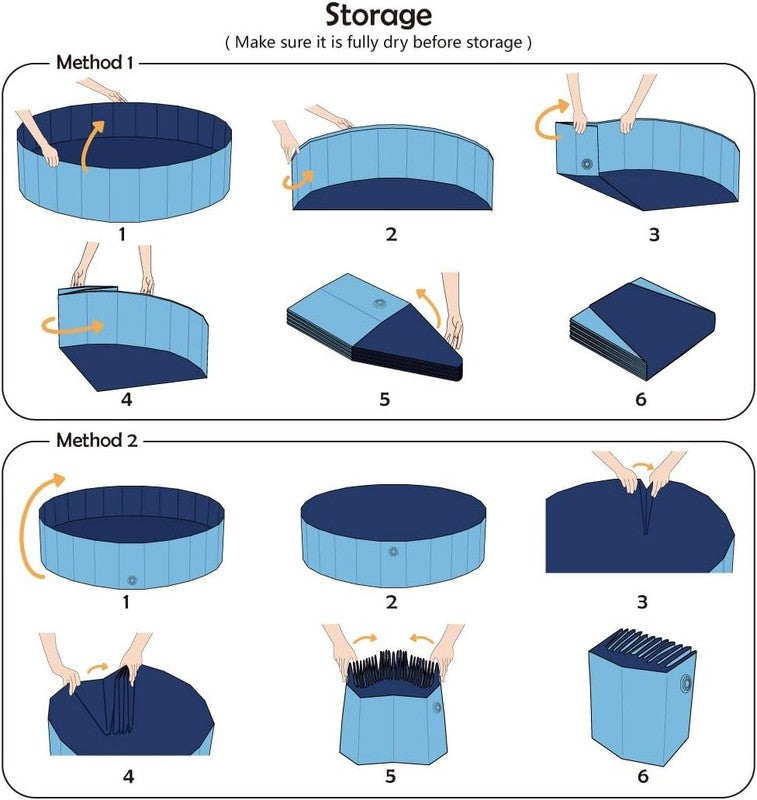 Foldable Dog Pet Bath Pool Collapsible Dog Pet Pool Bathing Tub Kiddie Pool Dogg7