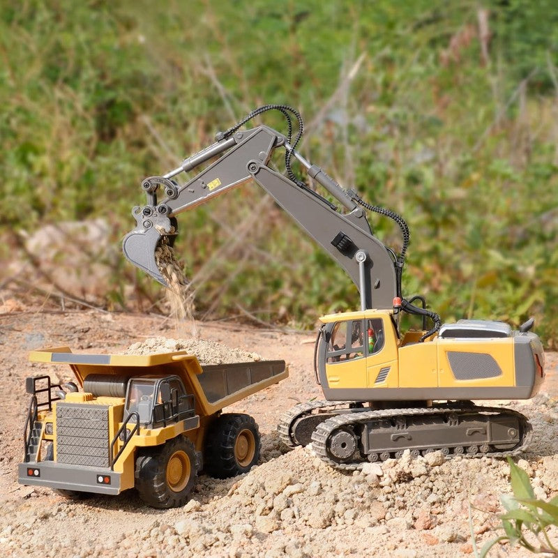 Remote Control Excavator Toy for 6-12 Yr Boys, Best Birthday Gifts for Kids 4-7 1