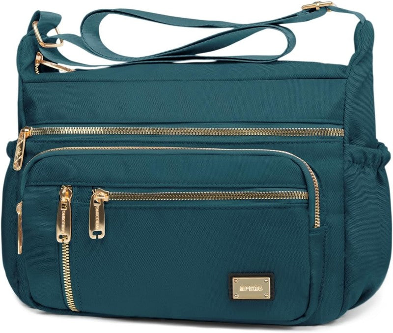 Women's Waterproof Crossbody Messenger Multi Pocket Handbag1